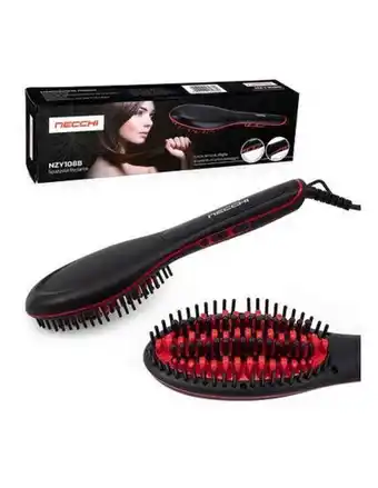 Spazzola per capelli elettrica 40w riscaldata per allisciare e fare ricci