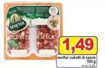 Pewex Senfter cubetti di speck 100 g offerta