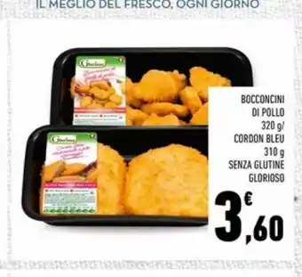 Conad Superstore Bocconcini di pollo glorioso/ cordon bleu offerta