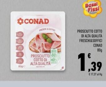 Conad Superstore Prosciutto cotto di alta qualità conad offerta