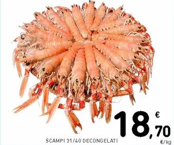 Spazio Conad Scampi 31 / 40 decongelati offerta