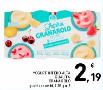 Spazio Conad Granarolo Yogurt intero alta qualita 125 g x 8 offerta