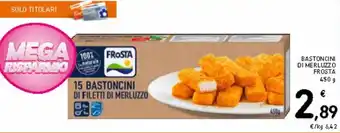 Spazio Conad Bastoncini di merluzzo frosta 450 g offerta