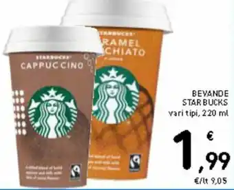 Spazio Conad Starbucks Bevande 220 ml offerta
