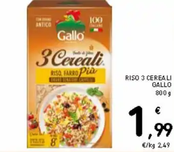 Spazio Conad Riso 3 cereali gallo 800 g offerta