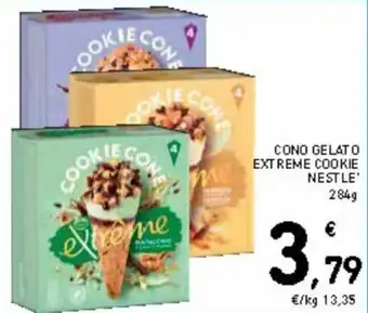 Spazio Conad Cono gelato extreme cookie nestlé 284 g offerta