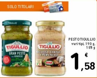 Spazio Conad Pesto tigullio 185 g/190 g offerta