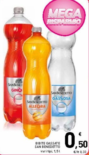Spazio Conad Bibite gassate san benedetto 1,5 l offerta