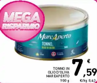 Spazio Conad Tonno in olio d'oliva mare aperto 900 g offerta