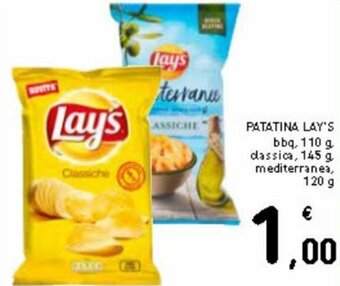 Spazio Conad Patatine lay's 110 g, 145 g, 120 g offerta