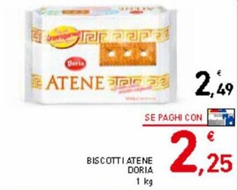 Spazio Conad Doria Biscotti atene 1 kg offerta