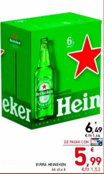 Spazio Conad Birra heineken 66 cl x 6 offerta
