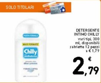 Spazio Conad Chilly Detergente intimo 300 ml x 12 pezzi offerta