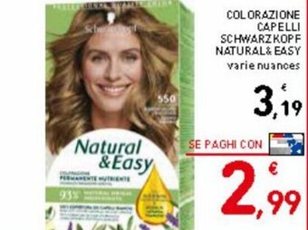 Colorazione capelli schwarzkopf natural & easy