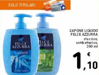 Spazio Conad Sapone liquido felce azzurra 300 ml offerta