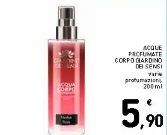Spazio Conad Acque profumate corpo giardino giardino dei sensi 200 ml offerta
