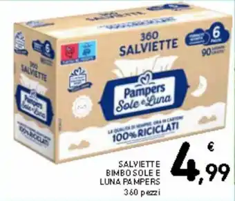 Spazio Conad Salviette bimbo sole e luna pampers 360 pezzi offerta