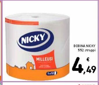 Spazio Conad Bobina nicky offerta