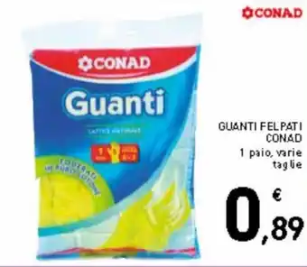 Guanti felpati conad 1 paio