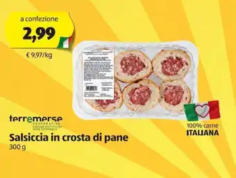 ALDI Salsiccia in crosta di pane 300 g offerta