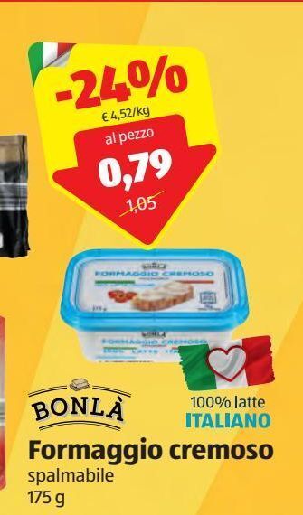 ALDI Bonla formaggio cremoso spalmabile 175 g offerta