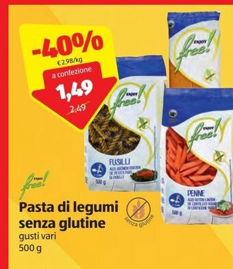 Pasta di legumi senza glutine 500 g