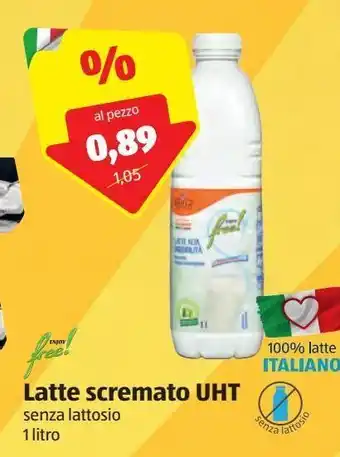 ALDI Latte scremato uht senza lattosio 1 l offerta