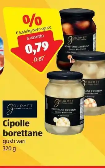ALDI Cipolle borettane gusti vari 320 g offerta