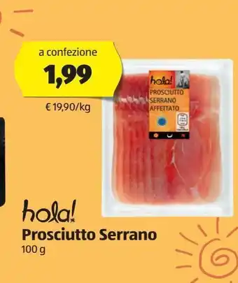 ALDI Prosciutto serrano 100 g offerta
