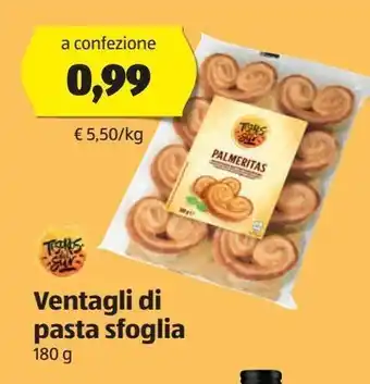 ALDI Ventagli di pasta sfoglia 180 g offerta