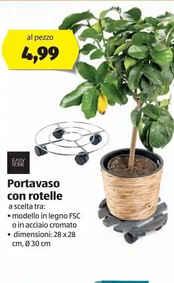 ALDI Portavaso con rotlle easy home offerta