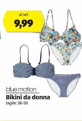ALDI Bikini da donna blue motion taglie 38 -50 offerta