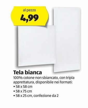 ALDI Tela bianca offerta