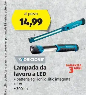 Lampada da lavoro a led  work zone