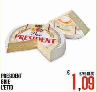 Supermercati EffePiù President Brie offerta