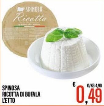 Supermercati EffePiù Spinosa Ricotta Di Bufala offerta