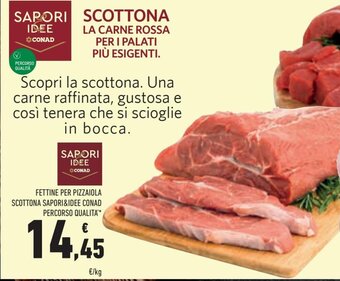 Conad Sapori & idee percorso qualità Fettine per pizzaiola scottona