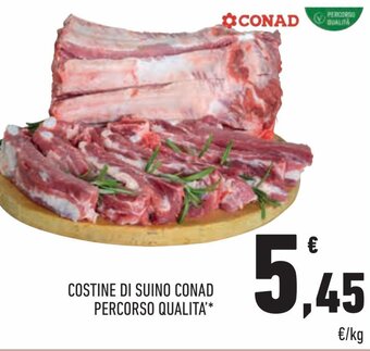 Conad Conad percorso qualità Costine di suino offerta