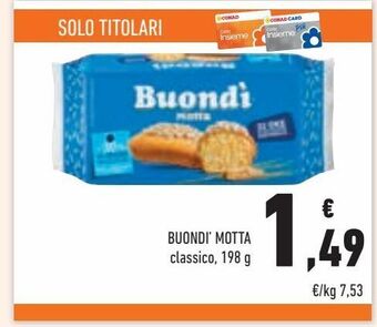 Conad Motta Buondì 198 g offerta