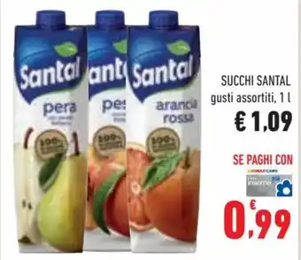 Conad Santal Succhi 1 l offerta