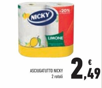 Conad Nicky Asciugatutto 2 rotoli offerta