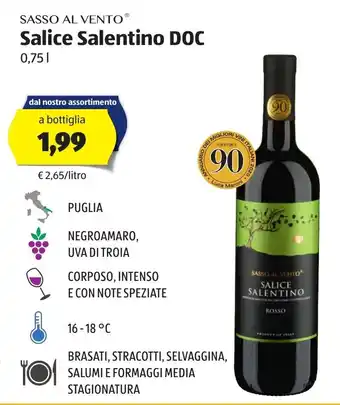 Sasso Al Vento Salice Salentino DOC 0,75L