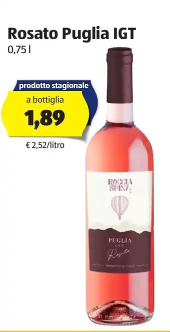 ALDI Rosato Puglia IGP 0,75L offerta