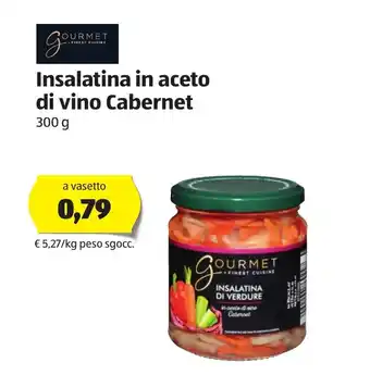 ALDI Gourmet Insalatina in aceto di vino Cabernet 300g offerta