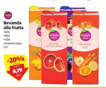 ALDI Happy Fruits Bevanda alla frutta 1,5L offerta