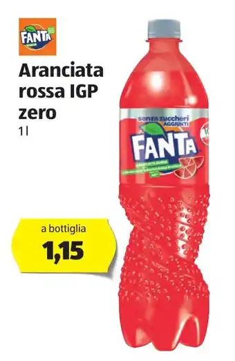 ALDI Fanta Aranciata rossa IGP zero 1L offerta