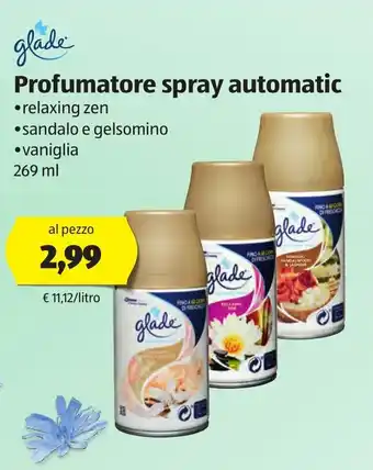 ALDI Glade Profumatore spray automatic 269ml offerta