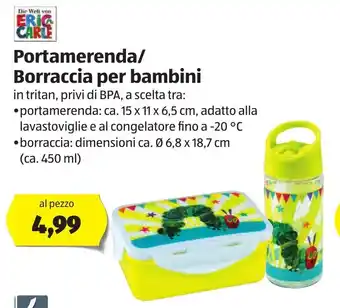 Eric Carle Portamerenda/Borraccia per bambini