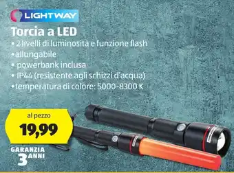 ALDI Lightway Torcia a LED offerta