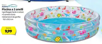 Polygroup Summer Waves Piscina a 3 anelli 152x30,5cm